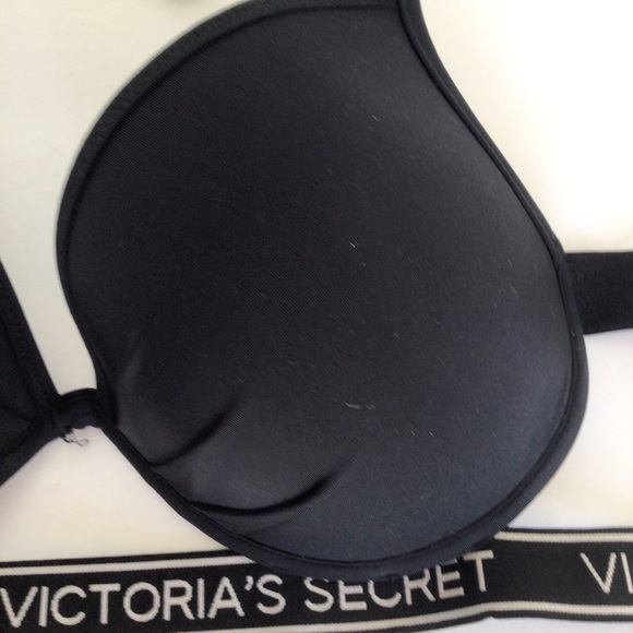 VICTORIAS SECRET FABULOUS PUSH UP LOGO BAND BIKINI TOP 36C - Picture 11 of 14